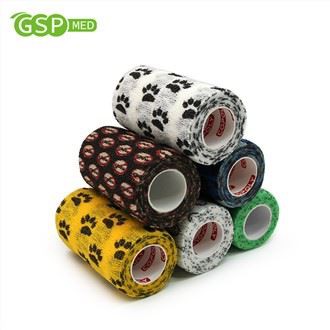 Roztomilá kamuflážna labka s viacfarebnou potlačou Elegantná elastická obväzová bandáž